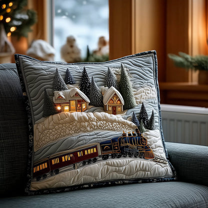 Frosty Rail Whispers Quilted Pillow Case VTQ-Myprintsy