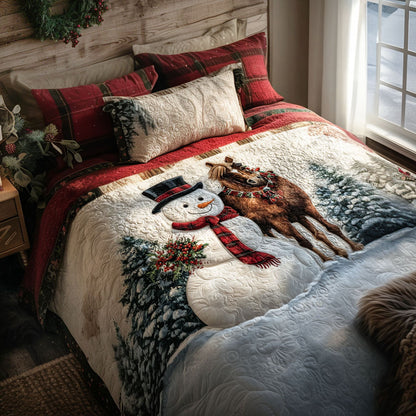 Frosty Ride -Piece Quilted Bedding Set VTQ-Myprintsy