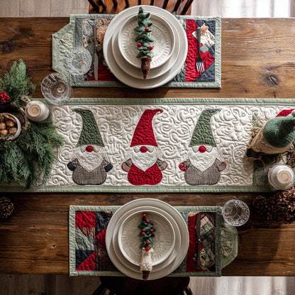 Frosty Smiles Quilted Table Runner VTQ-Myprintsy