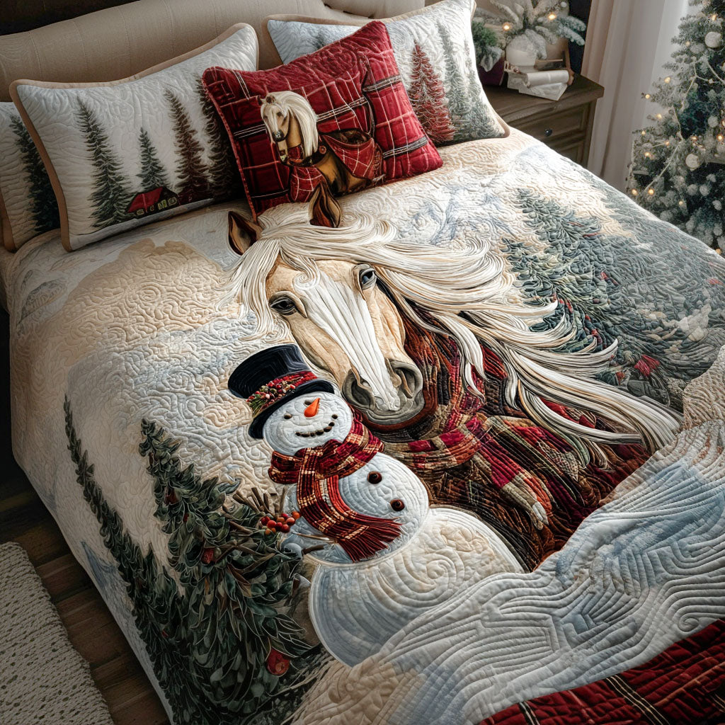 Frosty Trail -Piece Quilted Bedding Set VTQ-Myprintsy