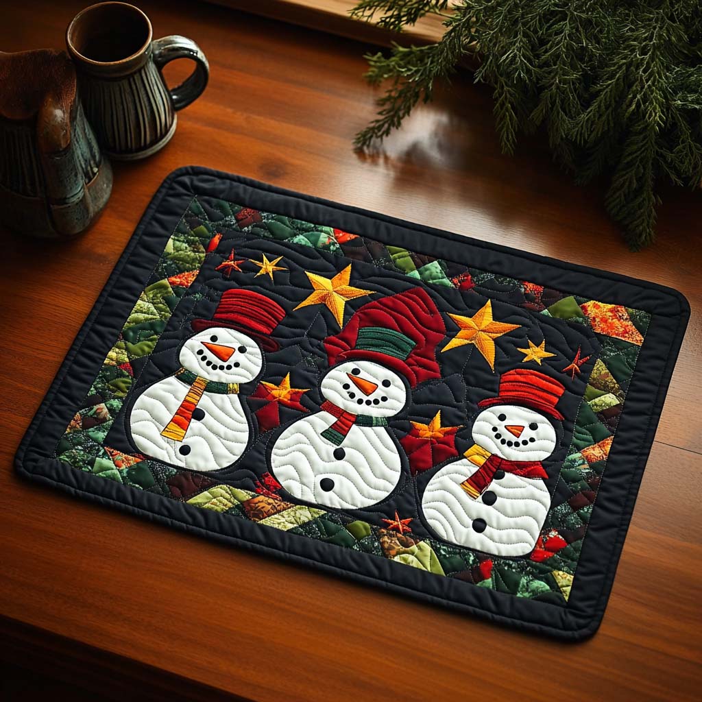 Frosty Trio Quilted Placemat VTQ-Myprintsy