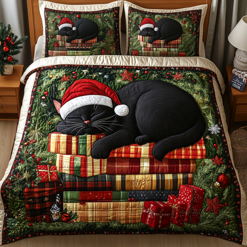 Furry Book Bliss -Piece Quilted Bedding Set VTQ-Myprintsy
