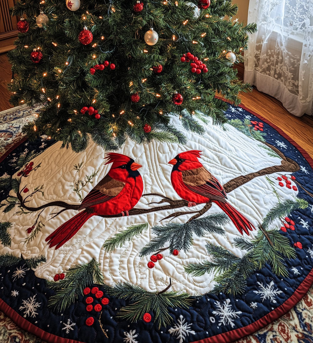 Garland Grace Quilted Christmas Tree Skirt-Myprintsy