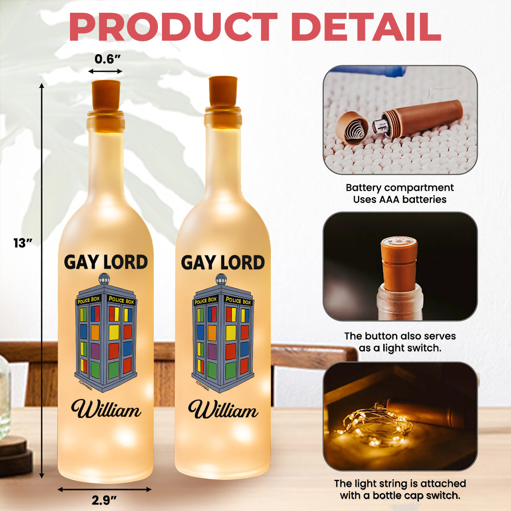 Gay Lord - Personalized Bottle Lamp-Myprintsy