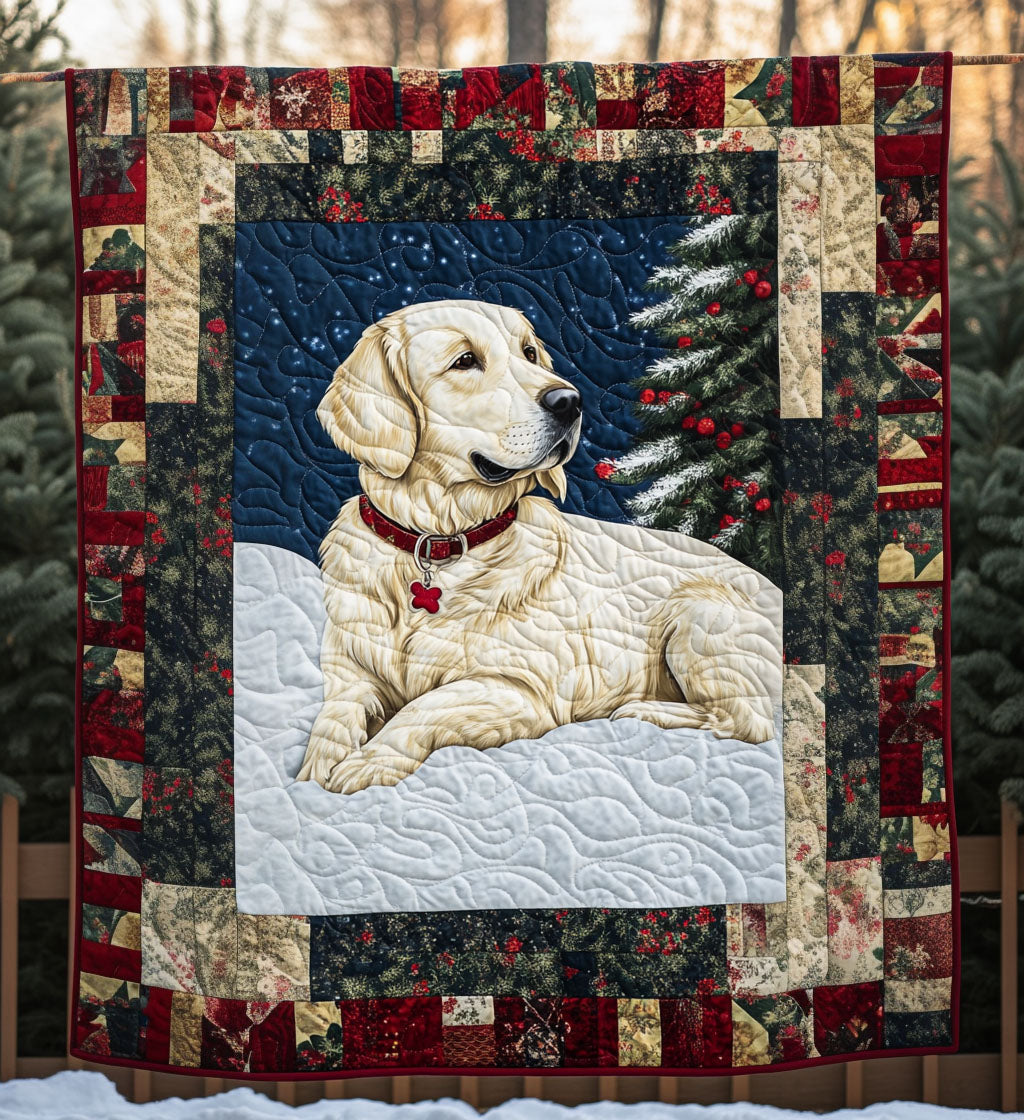 Gentle Golden Quilted Blanket VTQ-Myprintsy