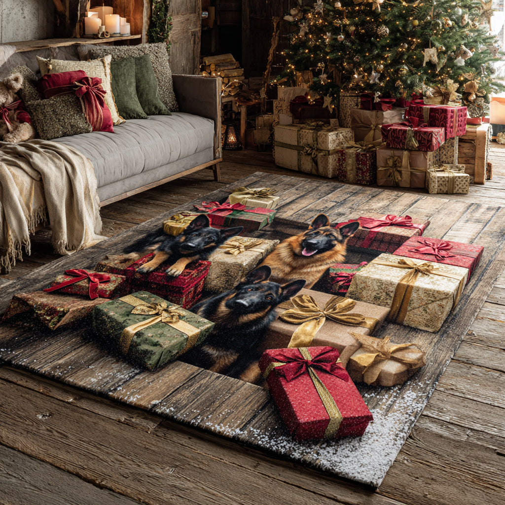 German Shepherd Joy Area Rug VTQ-Myprintsy