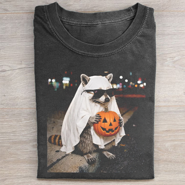 Ghost Raccoon Halloween - Halloween Shirt-Myprintsy