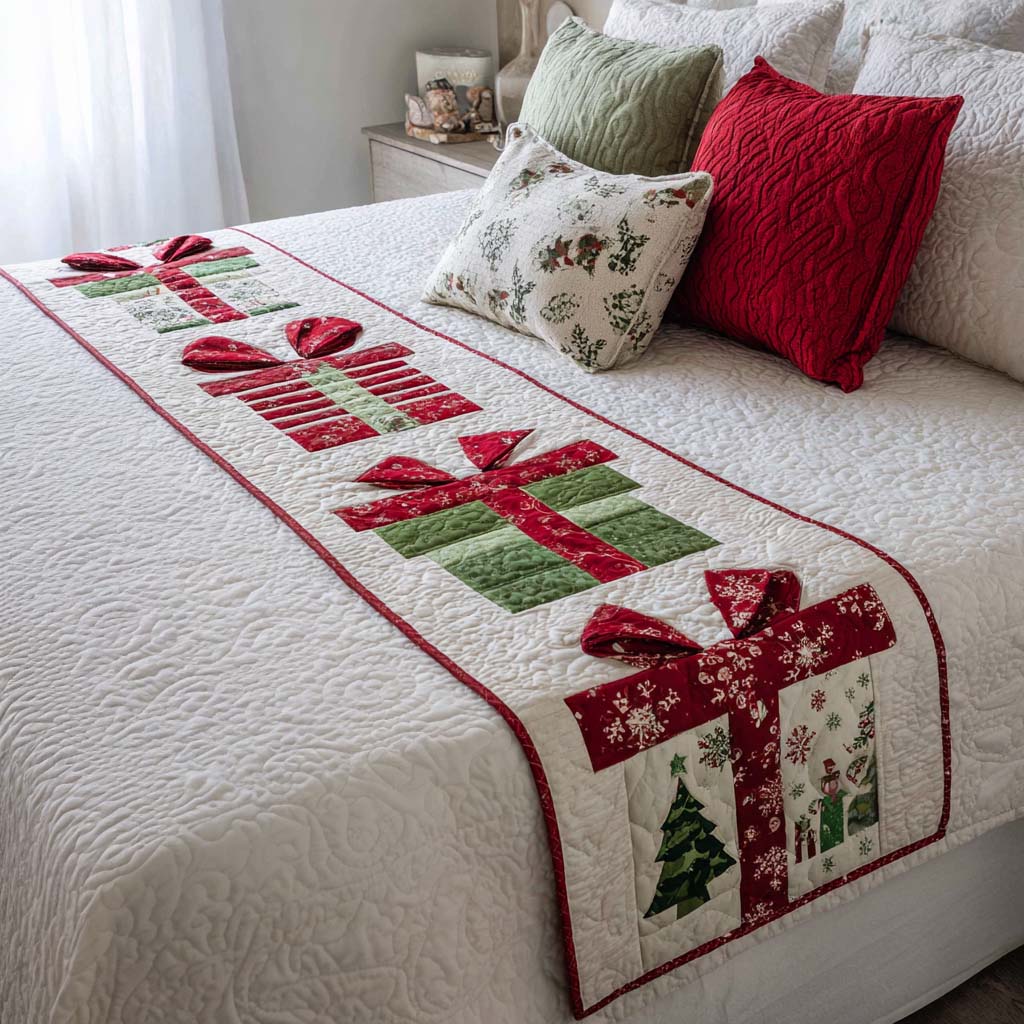 Gift Delight Quilted Bed Runner VTQ-Myprintsy