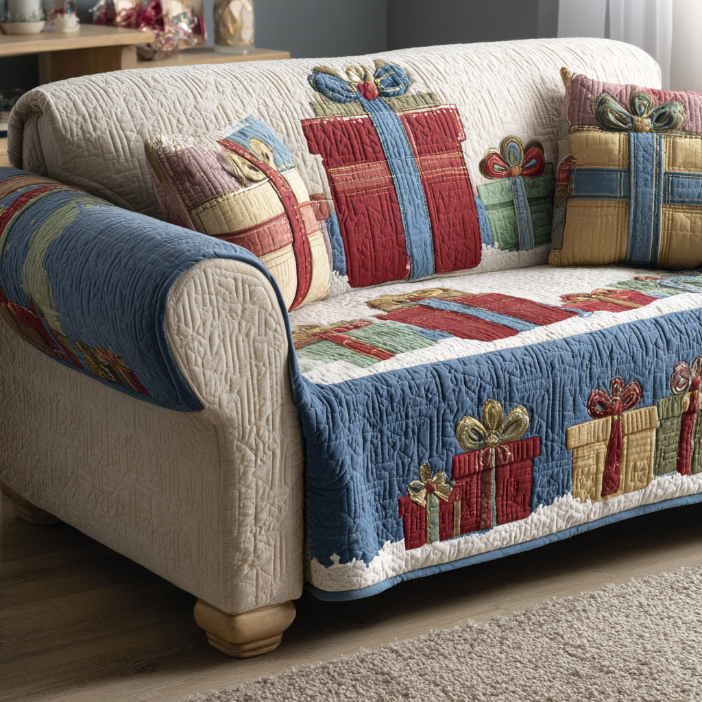 Gift Parade Quilted Sofa Cover VTQ-Myprintsy