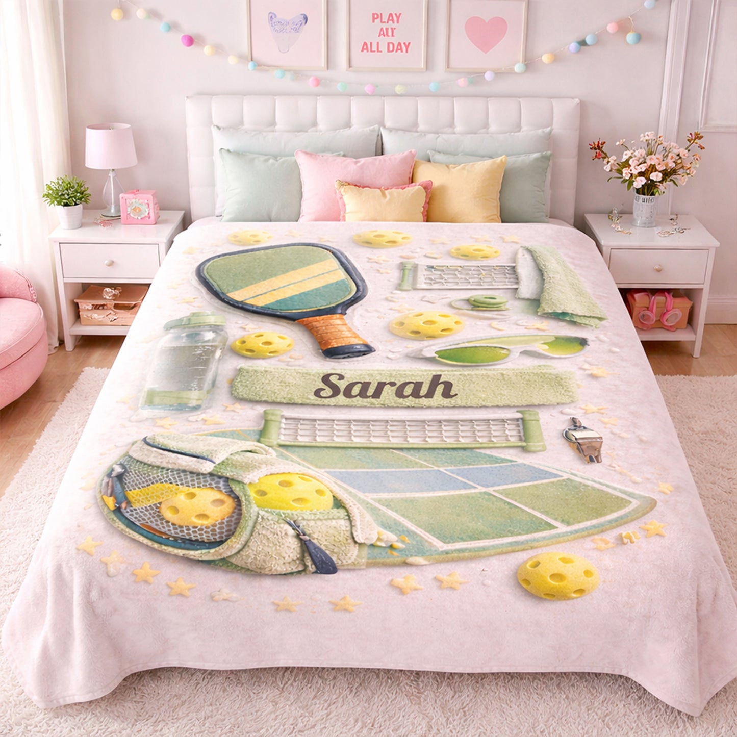 Gifts for Pickleball Players & Lovers - Personalized Blanket-Myprintsy