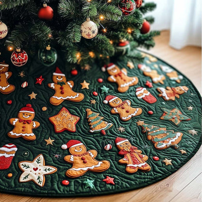 Ginger Delight Christmas Quilted Tree Skirt VTQ-Myprintsy