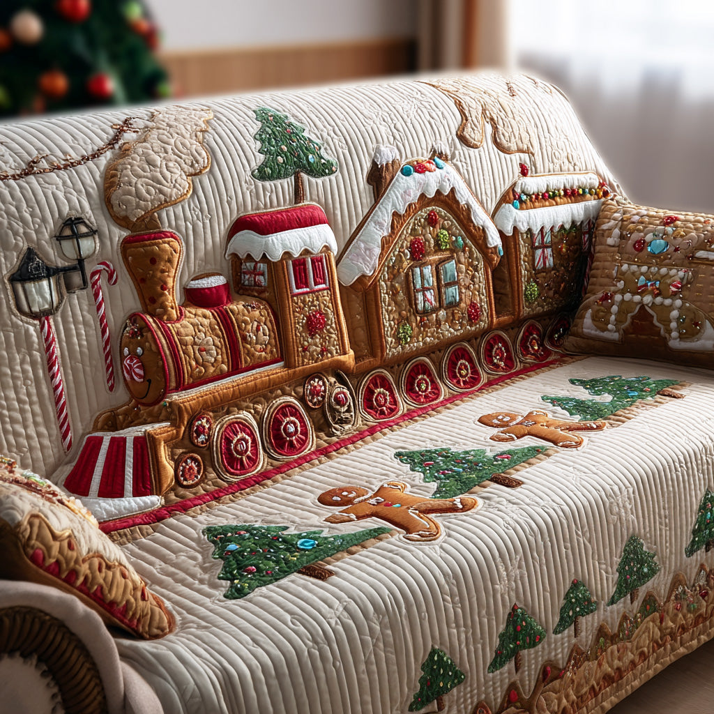 Ginger Dreams Quilted Sofa Cover VTQ-Myprintsy