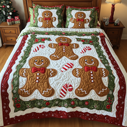 Gingerbread Dreams -Piece Quilted Bedding Set VTQ-Myprintsy