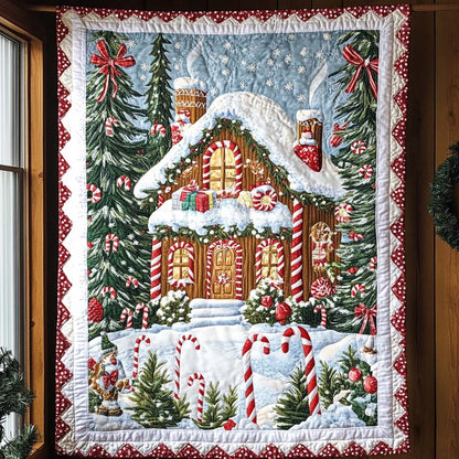 Gingerbread Dreams Quilted Blanket VTQ-Myprintsy