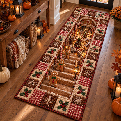 Gingerbread Holiday Stairway Runner Carpet VTQ-Myprintsy