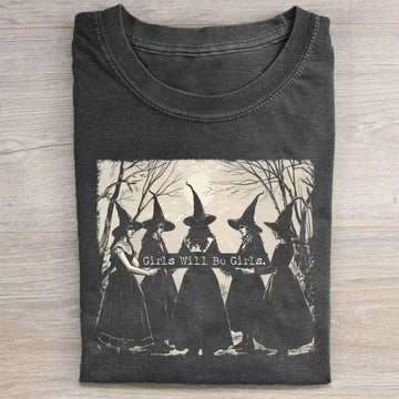 Girls Will Be Girls Witch - Personalized Shirt-Myprintsy