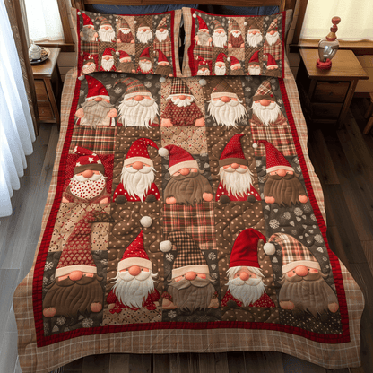Gnome Cottage -Piece Quilted Bedding Set VTQ-Myprintsy