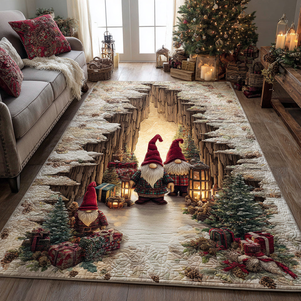 Gnome Snowdream Den Area Rug VTQ-Myprintsy