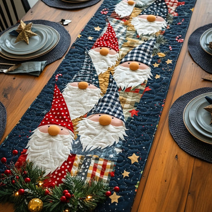 Gnome Sweet Gnome Quilted Table Runner VTQ-Myprintsy