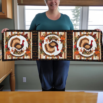 Gobble Gathering Quilted Table Runner VTQ-Myprintsy