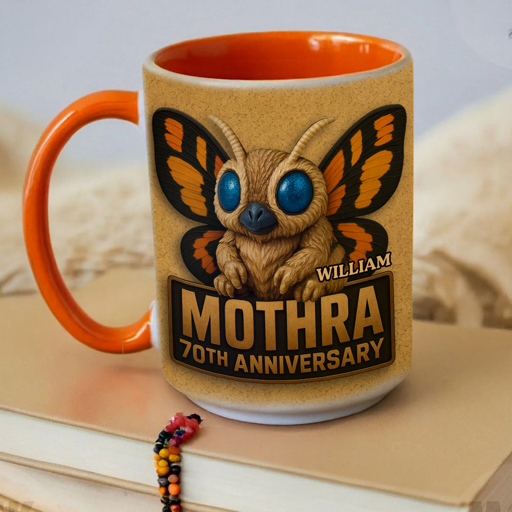Godzilla Mothra - Personalized Accent Mug-Myprintsy
