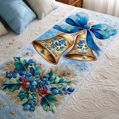 Golden Bells Quilted Bed Runner VTQ-Myprintsy