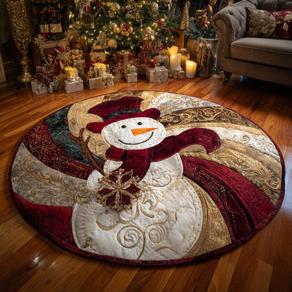 Golden Frost Quilted Round Mat VTQ-Myprintsy
