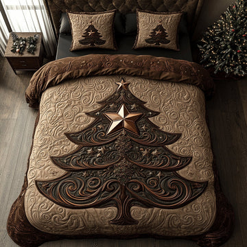Golden Glow -Piece Quilted Bedding Set VTQ-Myprintsy