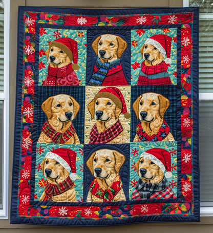 Golden Retriever Comfort Quilted Blanket VTQ-Myprintsy