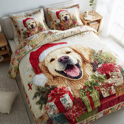 Golden Retriever -Piece Quilted Bedding Set VTQ-Myprintsy
