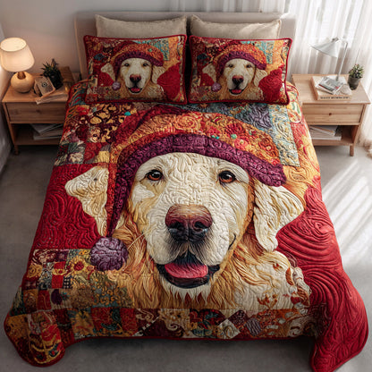 Golden Retriever -Piece Quilted Bedding Set VTQ-Myprintsy