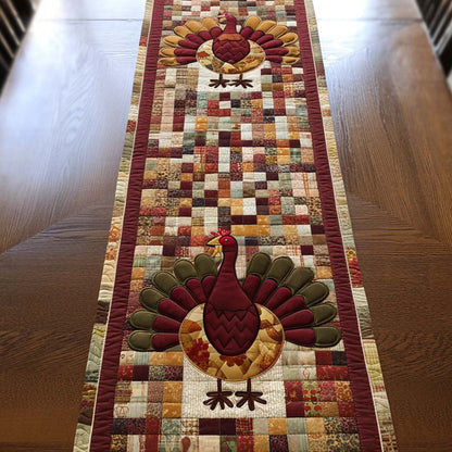 Golden Turkey Quilted Table Runner VTQ-Myprintsy