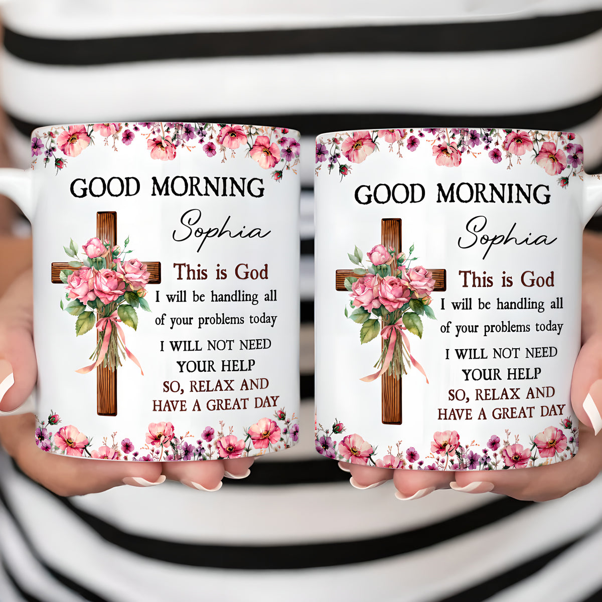 Good Morning This Is God So Relax And Have A Great Day Custom Mug - Personalized Coffee Mug - Gift For Christians-Myprintsy