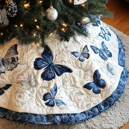 Graceful Wings Quilted Christmas Tree Skirt-Myprintsy