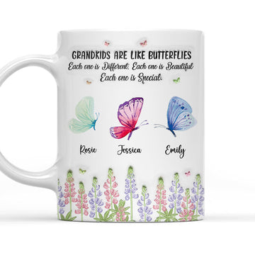 Grandchildren Make Life More Colorful - Personalized 3D Inflated Effect Mug-Myprintsy