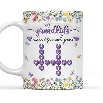 Grandkids Make Life More Grand - Personalized Coffee Mug-Myprintsy