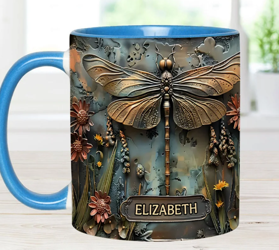 Green Lady - Personalized Gardening Accent Mug-Myprintsy