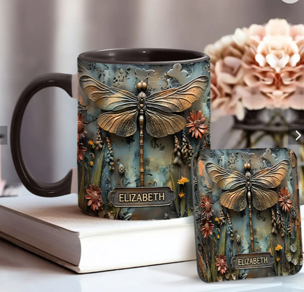 Green Lady - Personalized Gardening Accent Mug-Myprintsy