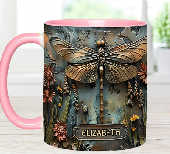 Green Lady - Personalized Gardening Accent Mug-Myprintsy
