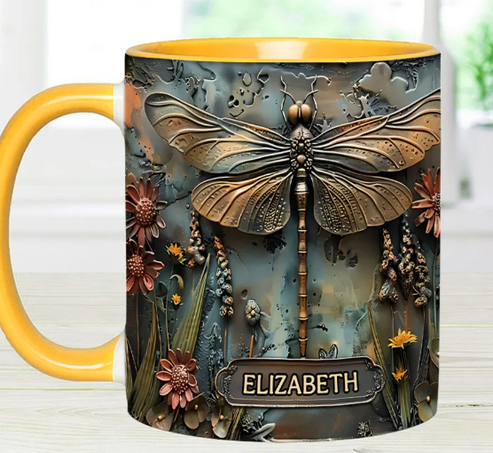 Green Lady - Personalized Gardening Accent Mug-Myprintsy