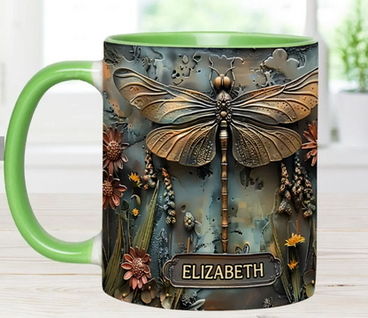 Green Lady - Personalized Gardening Accent Mug-Myprintsy