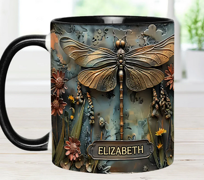 Green Lady - Personalized Gardening Accent Mug-Myprintsy