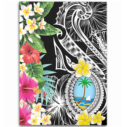 Guam Area Rug Summer Plumeria Tribal Tattoo-Myprintsy