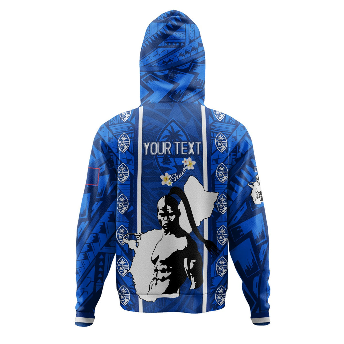 Guam Custom Personalised Hoodie Chamorro Warrior Traditional Tribal Patterns-Myprintsy