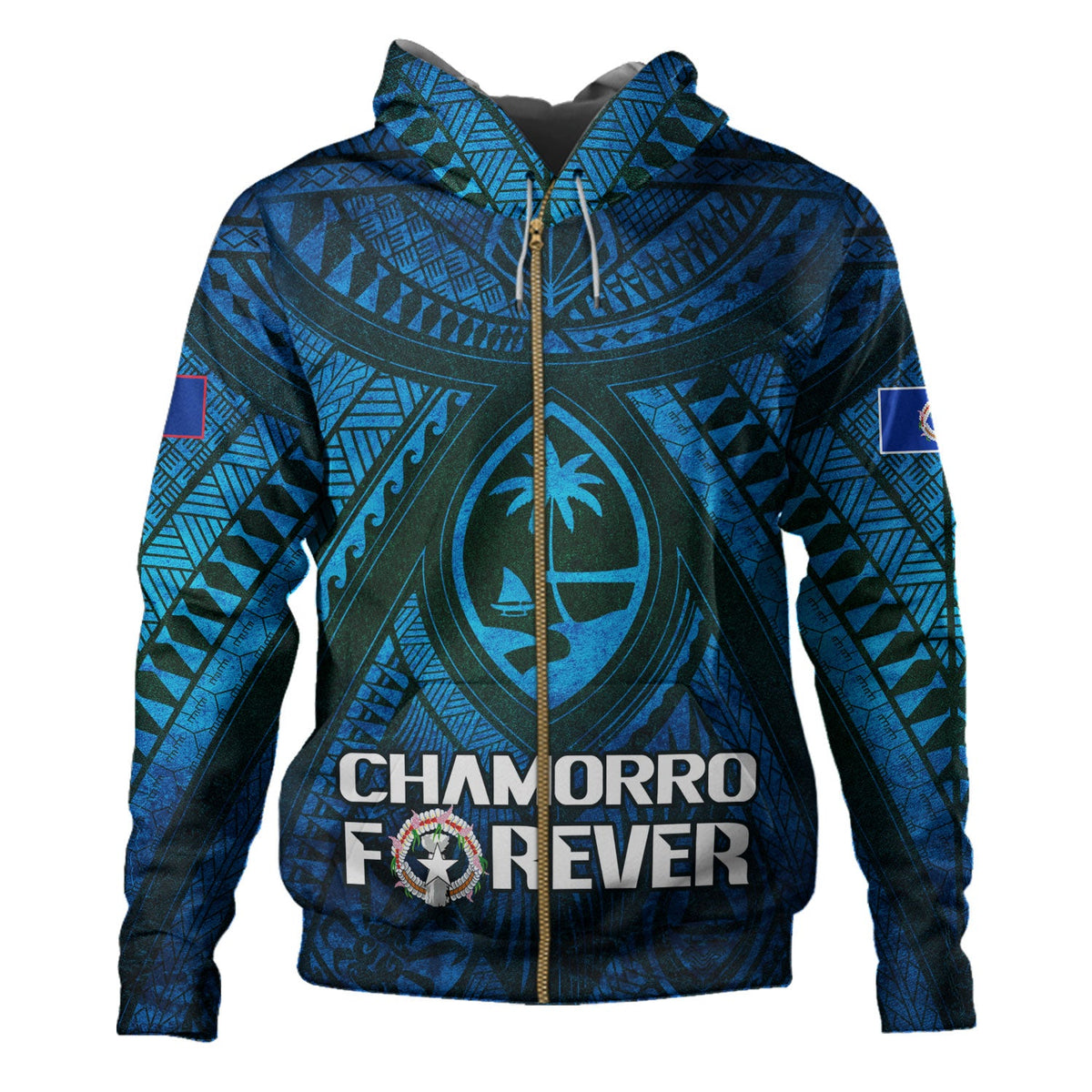 Guam Custom Personalised Hoodie Mariana Islands Chamorro Forever Style-Myprintsy