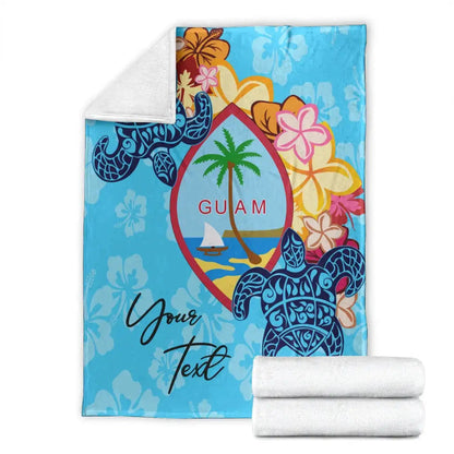 Guam Custom Personalised Premium Blanket - Tropical Style-Myprintsy