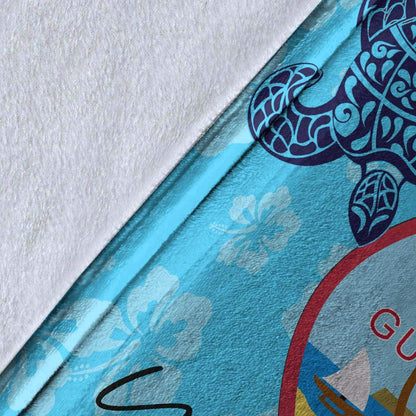Guam Custom Personalised Premium Blanket - Tropical Style-Myprintsy