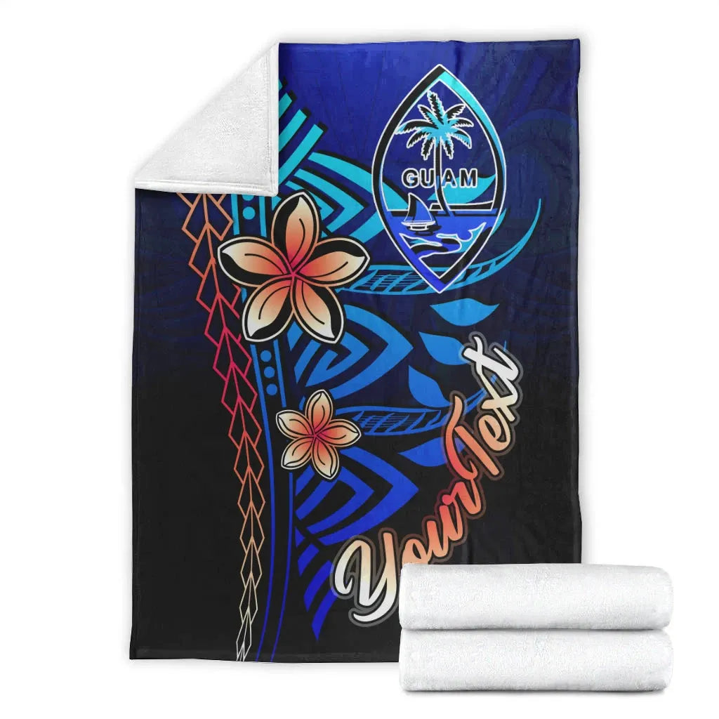 Guam Custom Personalised Premium Blanket - Vintage Tribal Mountain-Myprintsy