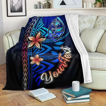 Guam Custom Personalised Premium Blanket - Vintage Tribal Mountain-Myprintsy
