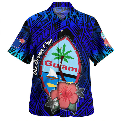 Guam Hawaiian Shirt Hibiscus Flowers With Seal-Myprintsy